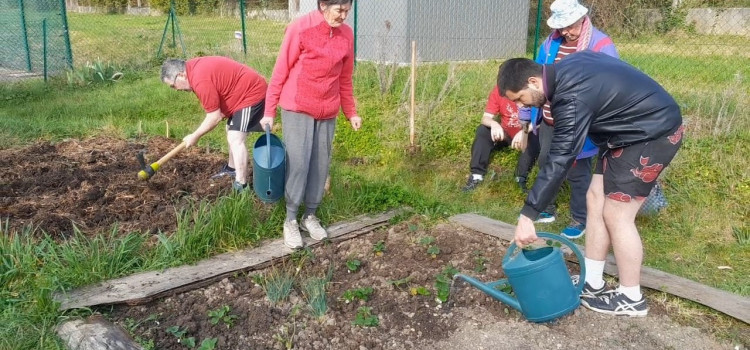 Les jardiniers en pleine activité.