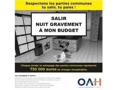 Respectons les parties communes - Tu salis, tu paies