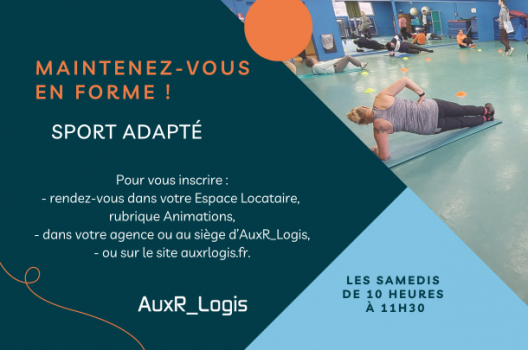 Des séances de sport gratuites pour les locataires d'AuxR-Logis