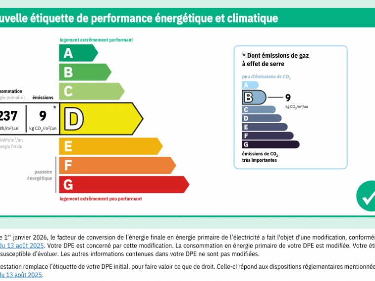 DPEf nouvelle étiquette